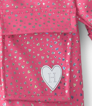 Load image into Gallery viewer, Glitter Hearts Rain Jacket
