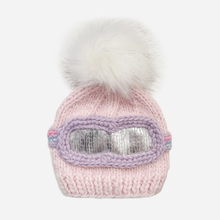 Load image into Gallery viewer, Think Pink Ski Goggle Pom Hat
