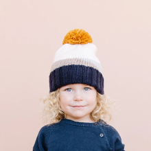 Load image into Gallery viewer, Sunset Navy Pom Hat
