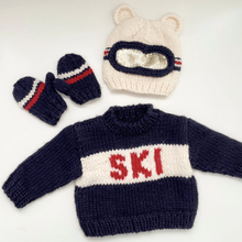 Load image into Gallery viewer, Bear Ski Goggles Beanie
