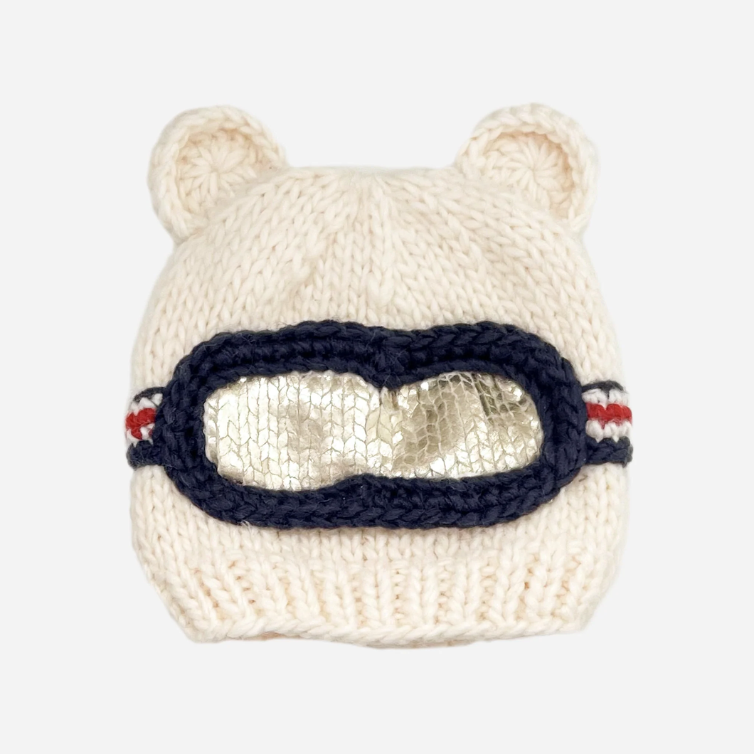 Bear Ski Goggles Beanie