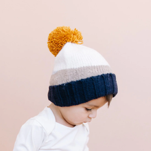 Load image into Gallery viewer, Sunset Navy Pom Hat
